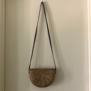 Straw Shoulder Bag NWOT